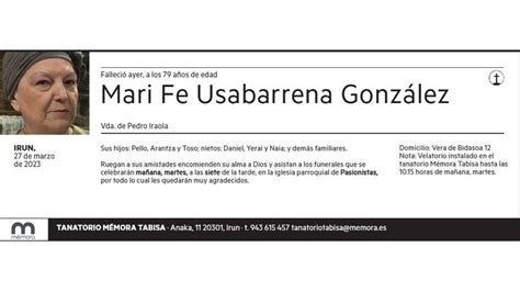 mari fe usabarrena|Juan Usarbarrena Family History & Historical Records